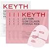 KEYTH LUCY PDRN GLOW COLLAGEN HYDROGEL MASK 4EA X 38G (1.34 OZ.) / Skin Elasticity Enhancement, Vitality Boosting, Nourishment & Soothing, Deep Hydration